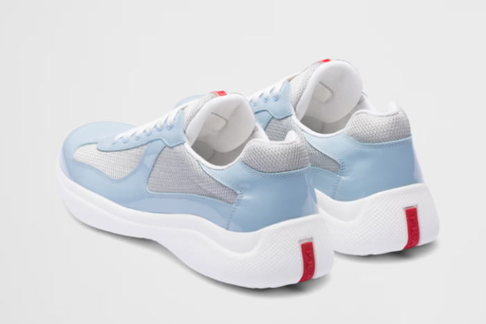 Patent leather and technical fabric Prada America’s Cup sneakers
