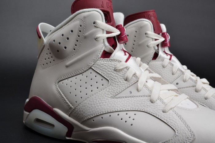 Air Jordan 6 Retro “Maroon” white 384664-116